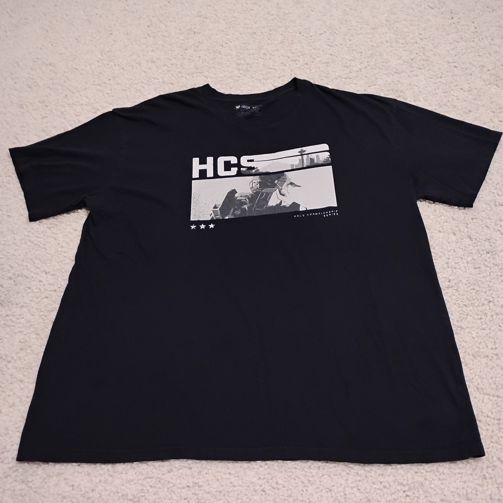 Halo Shirt Mens 3XL Black World Championship Xbox Gaming Master Chief USA Made